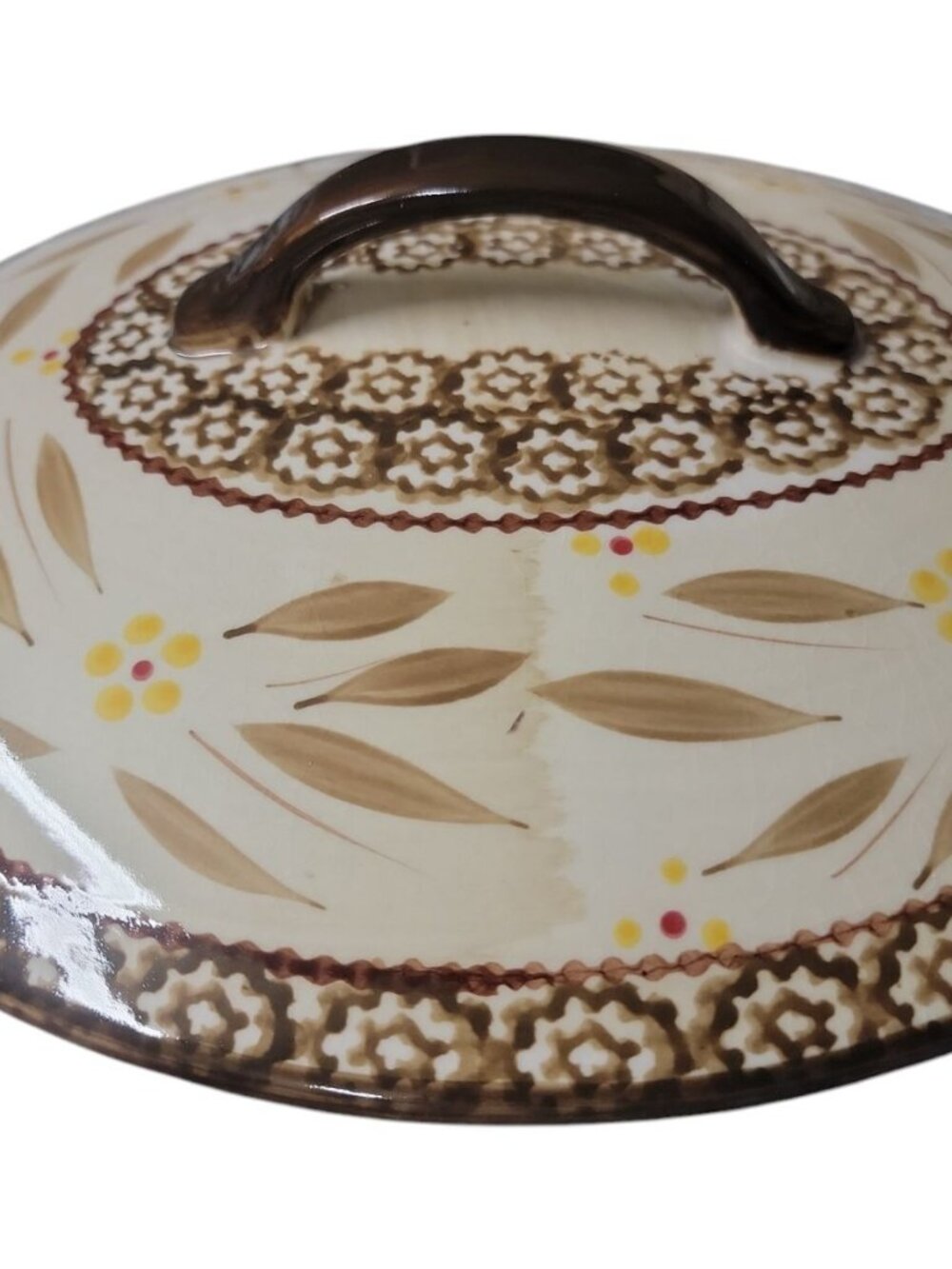 Temptations By Tara Old World Baking Dish Brown Hen w/Lid & Rack 2.5qt KFI722033 - Picture 8 of 16